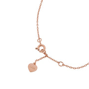 Rose Gold Pearl Charm Bracelet