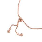Rose Gold Clover Heart Bracelet