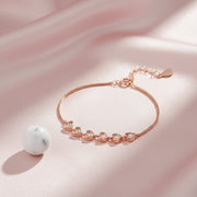 Rose Gold Heart Spark Bracelet