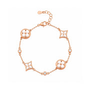 Blush Bloom Charm Bracelet