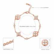 Blush Bloom Charm Bracelet