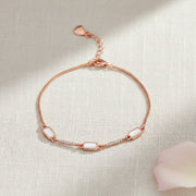 Rose Gold Mother Pearl Bracelet
