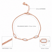 Rose Gold Mother Pearl Bracelet