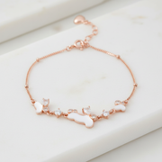 Lumière Butterfly & Pearl Sterling Silver Bracelet