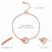 Rose Gold Orbit Bracelet