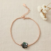 Midnight Bloom Rose Bracelet