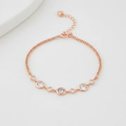 Rose Gold Luna Charm Bracelet