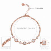 Rose Gold Luna Charm Bracelet