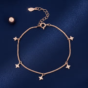 Rose Gold Star Charm Bracelet