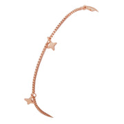 Rose Gold Star Charm Bracelet
