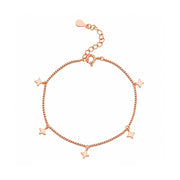 Rose Gold Star Charm Bracelet