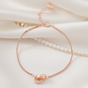 Rose Gold Infinity Loop Bracelet
