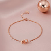 Rose Gold Infinity Loop Bracelet