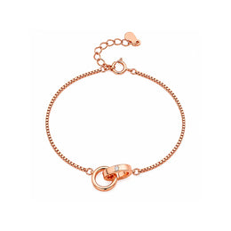 Rose Gold Infinity Loop Bracelet