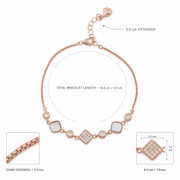 Rose Gold Mosaic Bracelet