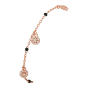 Rose Gold Charm Dangle Bracelet