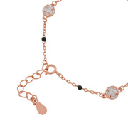 Rose Gold Halo Bead Bracelet