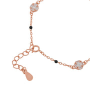 Rose Gold Plated Geometric Silver Bracelet