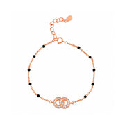 Rose Gold Infinity Charm Bracelet