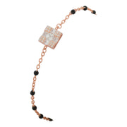 Rose Gold-Plated Sterling Silver Pave Bracelet