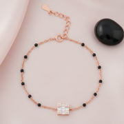 Rose Gold-Plated Sterling Silver Pave Bracelet