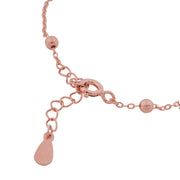 Rose Gold 925 Sterling Silver Heart-Knot Bracelet Jewellery