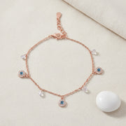 Rose Gold Evil Eye Bracelet