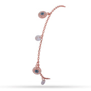 Rose Gold Evil Eye Bracelet