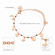 Celestial Charm Rose Bracelet