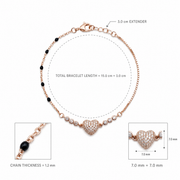 Celestial Heart Bead Bracelet