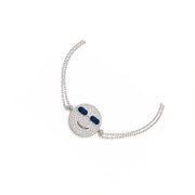Midnight Smiley Charm Bracelet