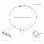 Moonlit Clover Spark Bracelet