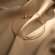 Rose Gold Blossom Spark Bracelet