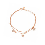 Celestial Clover Charm Bracelet