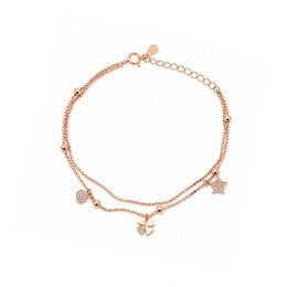 Celestial Clover Charm Bracelet