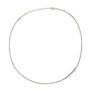 Tri Tone Snake Chain Necklace