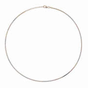 Tri Tone Snake Chain Necklace
