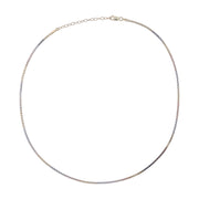 V Shape Link Chain Sterling Silver Necklace