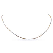 V Shape Link Chain Sterling Silver Necklace