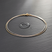 V Shape Link Chain Sterling Silver Necklace