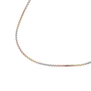 V Shape Link Chain Sterling Silver Necklace
