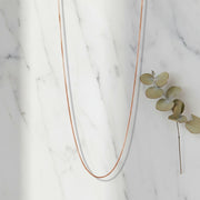 Rose Gold Box Chain Necklace