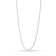 Rose Gold Box Chain Necklace