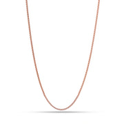 Rose Gold Box Chain Necklace