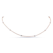 Lumière Rosé | Sterling Silver Satellite Chain