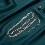 Multi-layer Sterling Silver Chain - Two-Tone Snake