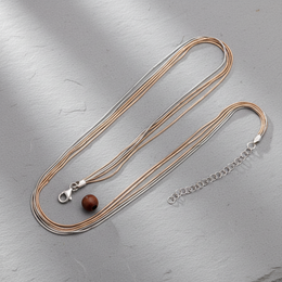 Multi-layer Sterling Silver Chain - Two-Tone Snake