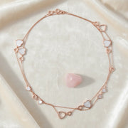 Rose Gold Heart Layer Necklace