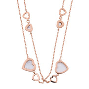 Rose Gold Heart Layer Necklace