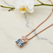 Azure Glow Pendant Necklace